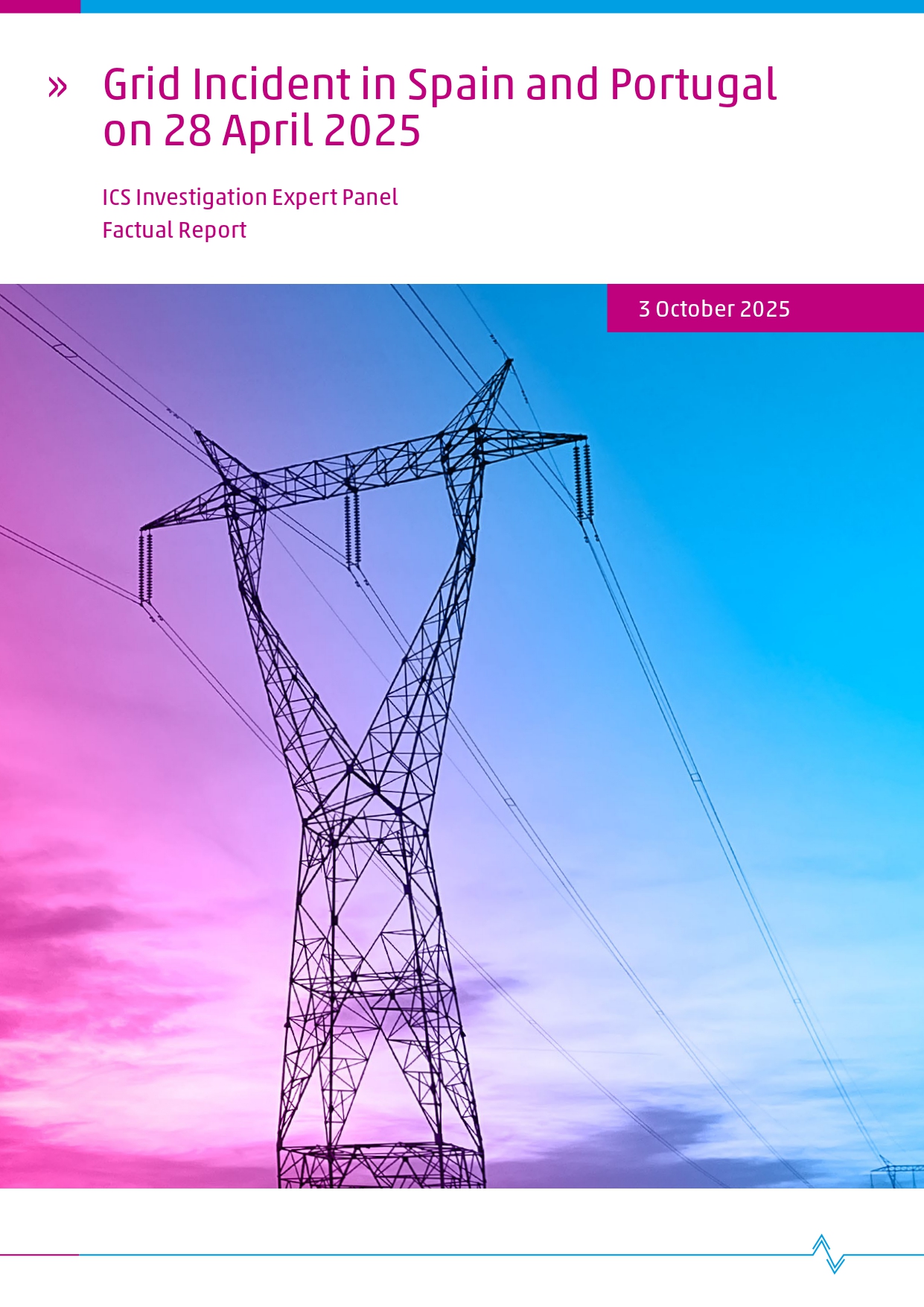 Factual Report on the Grid Incident in Spain and Portugal on 28 April 2025, 3 October 2025