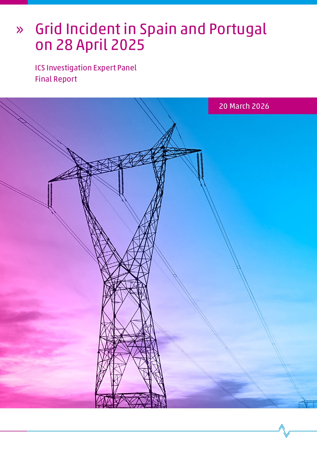 Final Report on the Grid Incident in Spain and Portugal on 28 April 2025, 20 March 2026